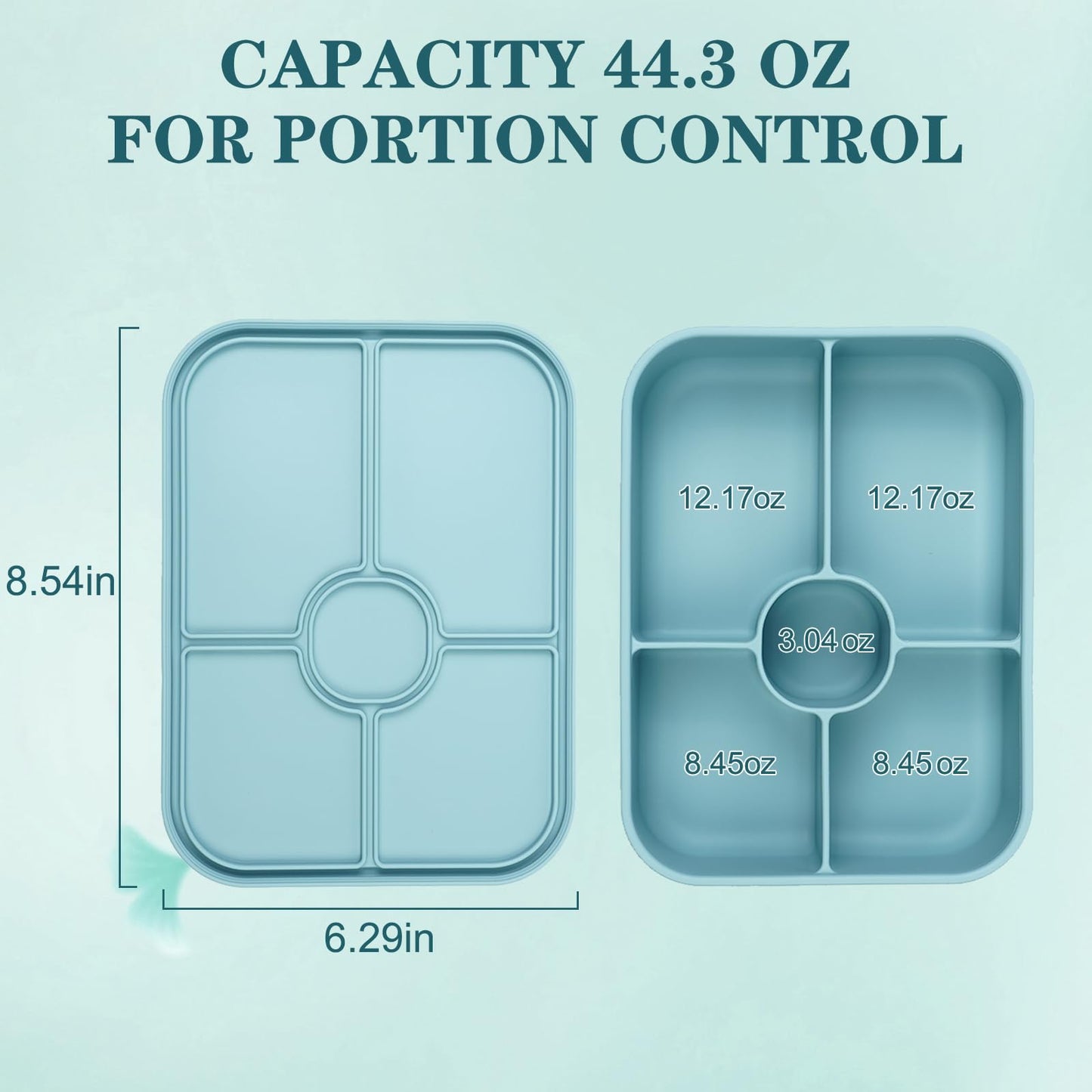 LCHLZZ 4 Compartments Snack Containers